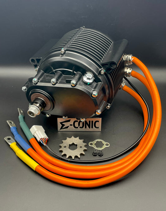 Motors:  QS165 v3, 60H, 10kw Encoder Motor w 428 Sprocket (14T)