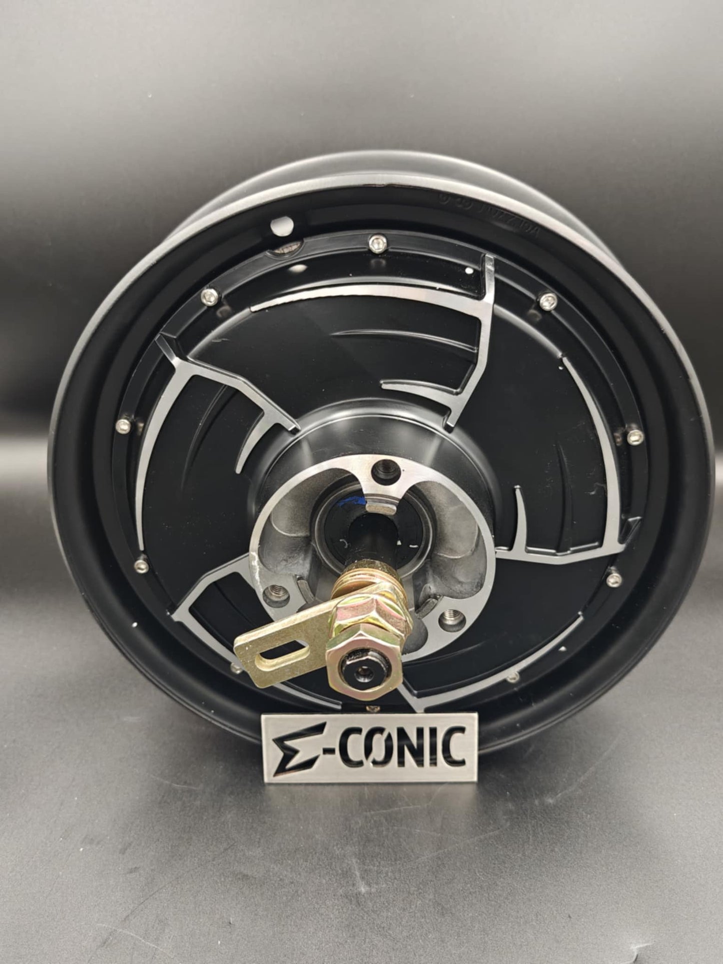 Motor de buje QS de 10", 3000 W, V4, con neumáticos CST 90/90/10 CM-TR