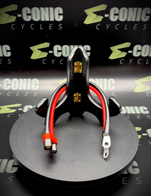 Controller Essentials:  12" Battery Lead for Type 2 SurRon Battery to 6mm Ring Terminals