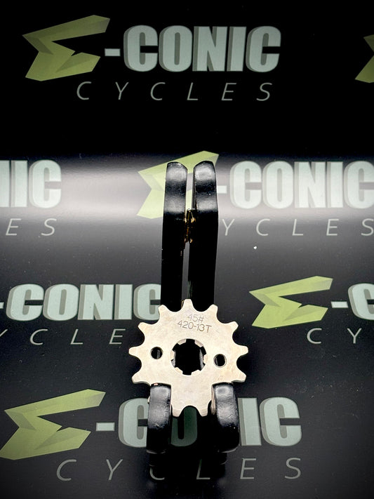 Sotion FW22 & FW23 Motor Sprocket:  420 (10T, 11T, 13T, 14T)