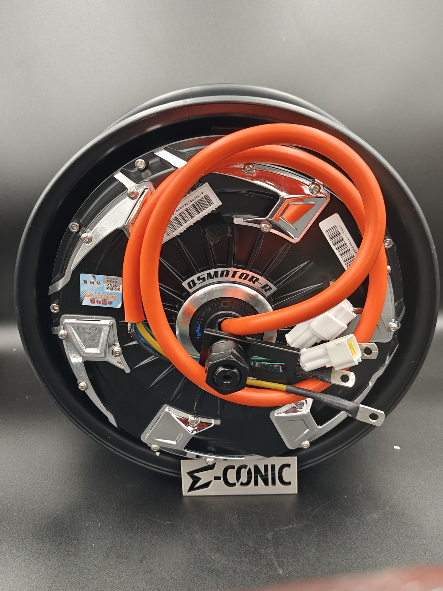 Motor de buje QS de 12", 3000 W, V4, con neumáticos CST 130/70/12 CM806