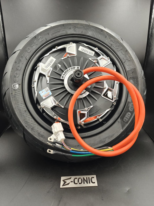 QS 12" Hub Motor 3000W V4 w CST 130/70/12 Tire CM-TR