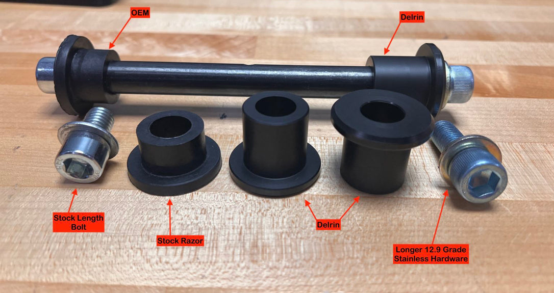 Delrin Swingarm Bushing Set (Razor SX500 / MX500 / MX650)