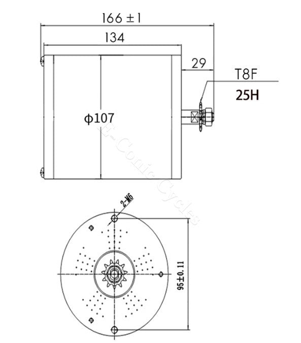 Motors: Kunray MY1020+ (48V or 72V)