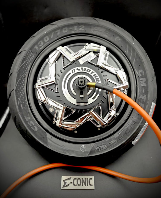 QS 12" Hub Motor 3000W V7 w CST 130/70/12 Tire CM-TR