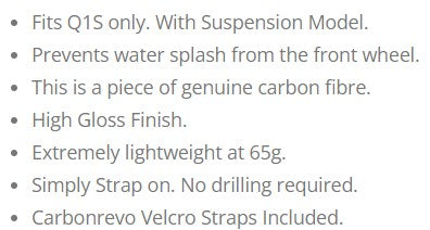 Protector contra salpicaduras delantero CarbonRevo Fiido Q1S