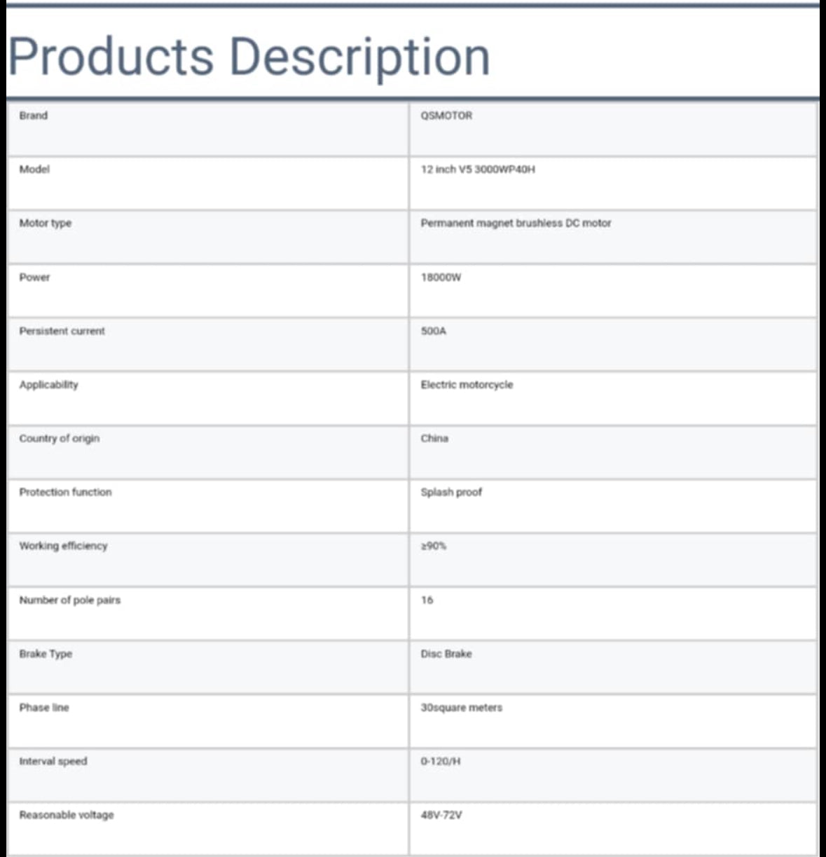 Motor de buje de carreras QS de 12", serie 3000WP V5 con Shinko SR723 130/70/12