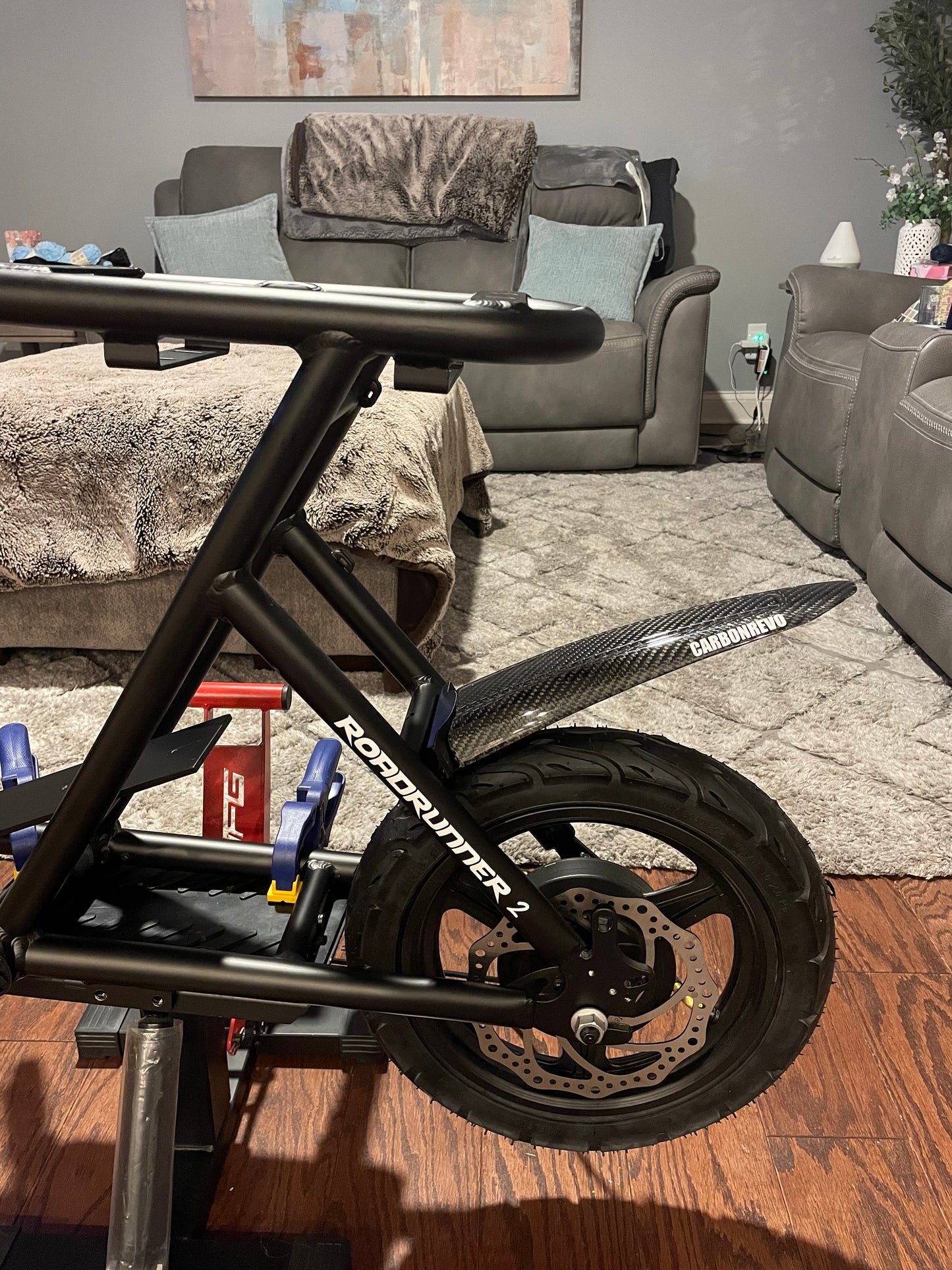 Guardabarros trasero CarbonRevo para Fiido Q Series / eMove Roadrunner v2 / DYU