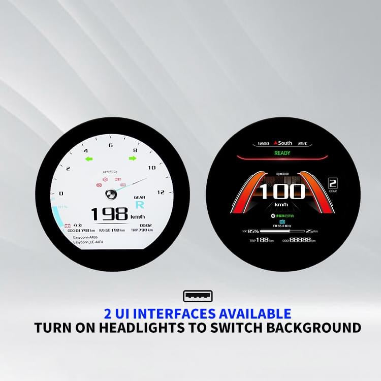 FarDriver Sinewave Controller: Chaojie Display (Round) w Optional 3D Mount