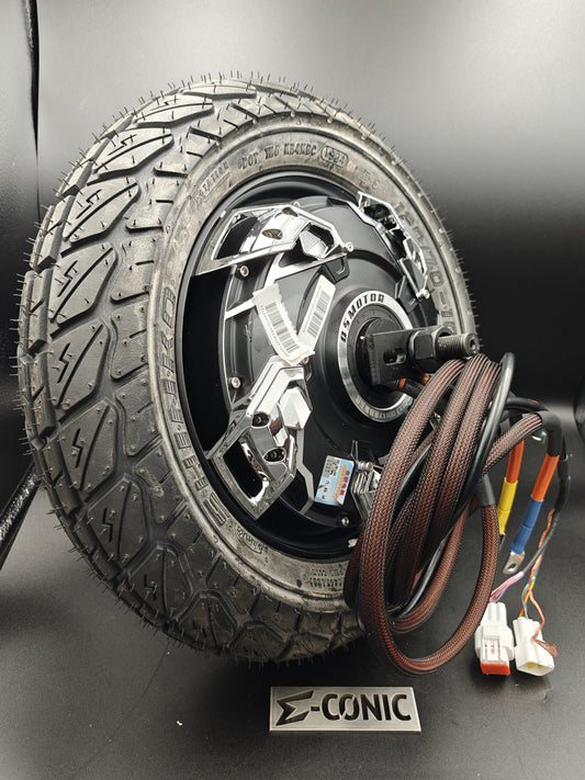 QS 10" Race Hub Motor 3500WP Series V5 w Shinko SR723 120/70/10 Tire