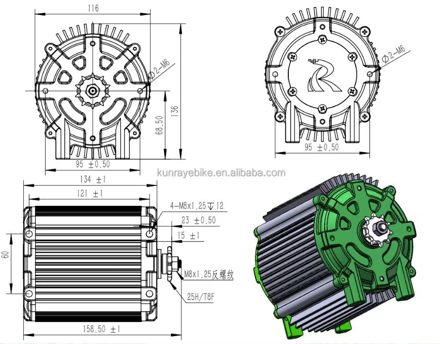 Razor Kunray KR5V (v2) #35 Sprocket w Prewired FarDriver ND72450 Bundle & Tuning Session