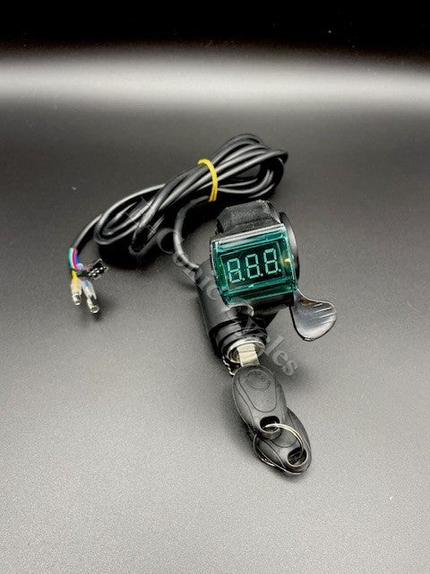 Controller Essentials:  Key Ignition w Voltmeter & Thumb Throttle (Regular or Prewired)