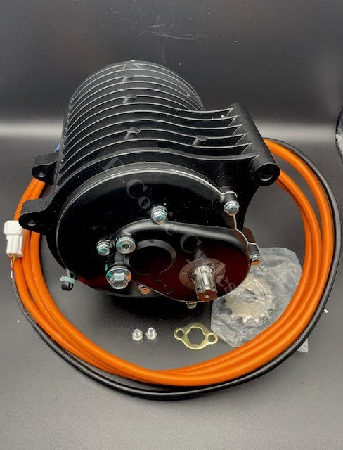 Motors: QS138 v3, 70H, 72V 3kw Hall Sensor Motor w 428 Sprocket (14T)