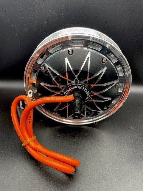 Motors:  12" Split Hub Motor (8" Motor), 48V 2kw, Single Phase Input