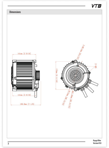 Ventus VTB Ryuga 81kW Motor for Ultra Bee