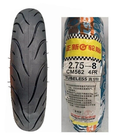 Tires:  CST Tubeless CM562 2.75 - 8