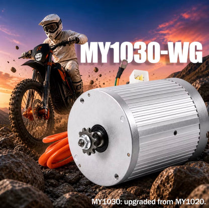 Motors:  Kunray MY1030+ (48V or 72V) (Upgrade to MY1020)