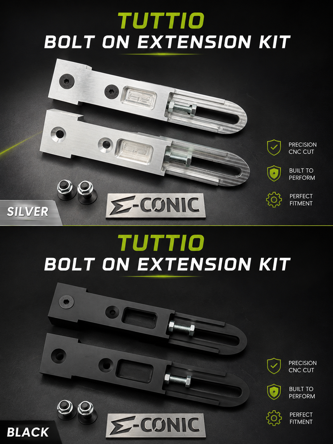 Tuttio Bolt On Extensions w Rear Race Brake Kit*
