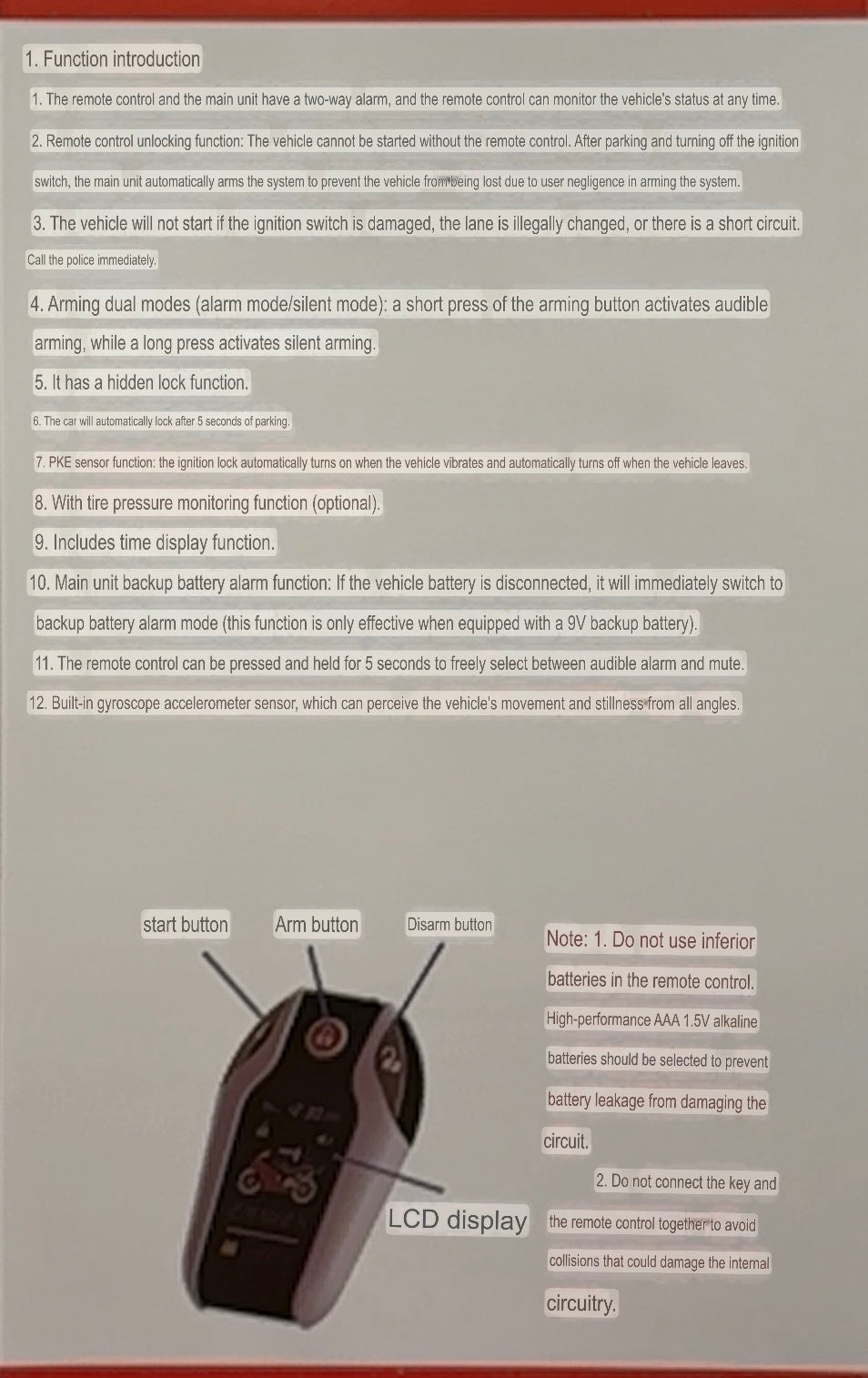 Controller Essentials:  Two Way Alarm for FarDriver (PnP)