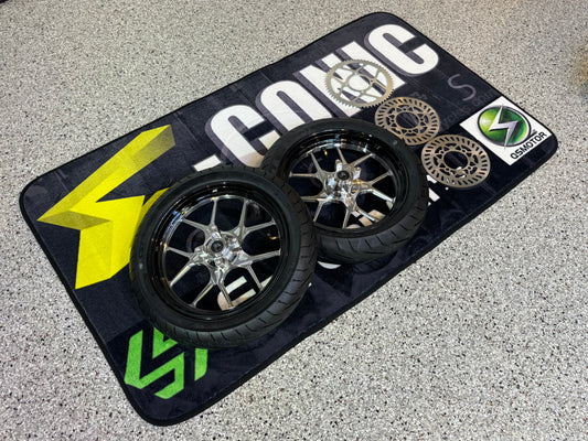 14" CNC Wheel Set w 220 Rotors & 420 60T Sprocket