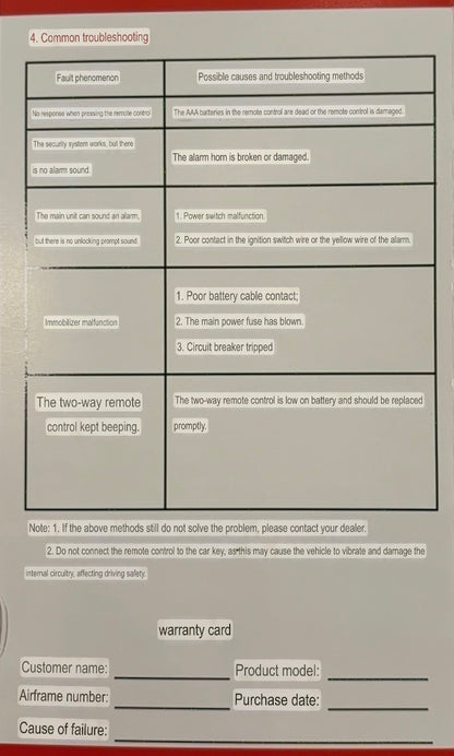 Controller Essentials:  Two Way Alarm for FarDriver (PnP)
