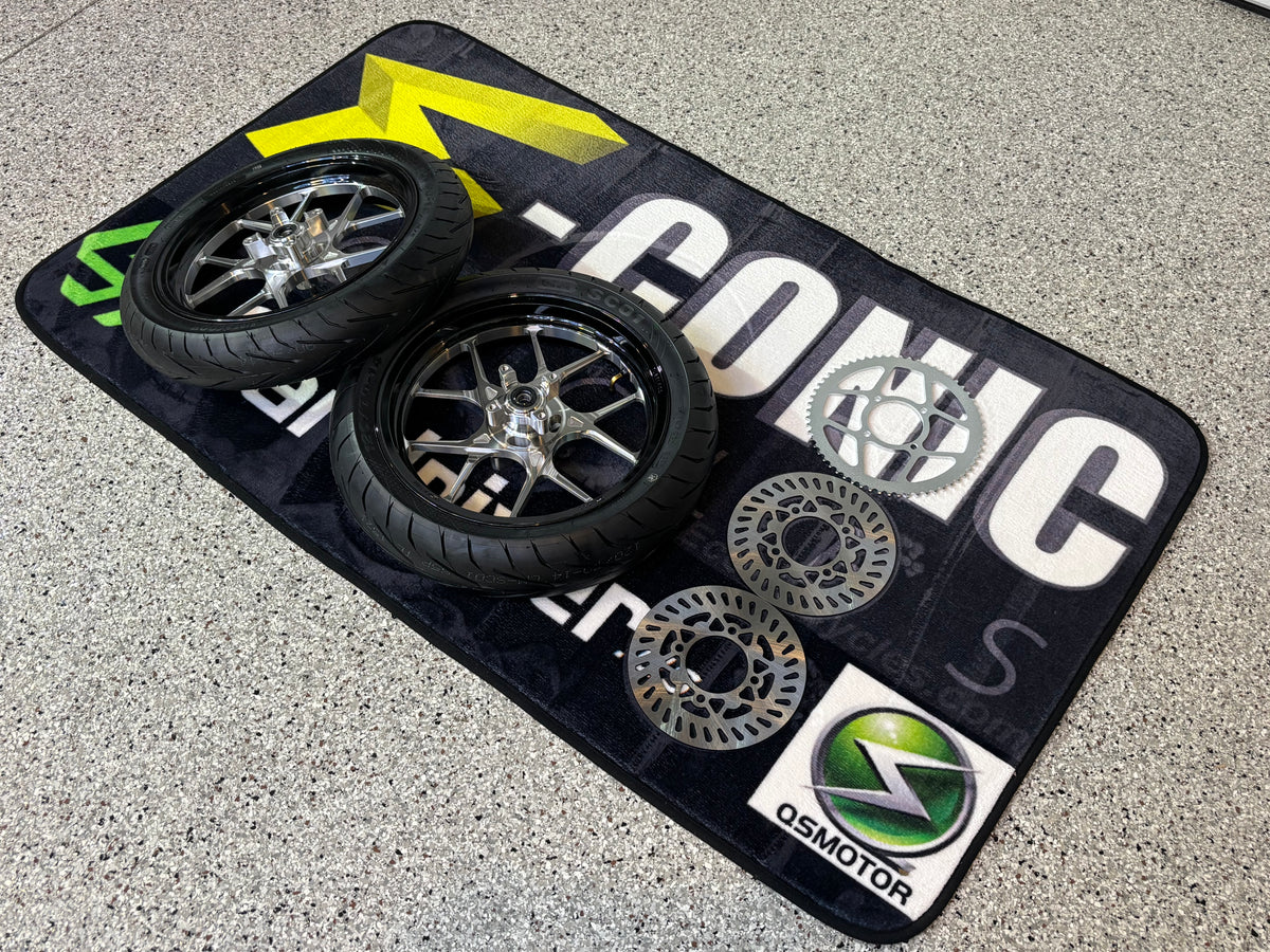 14" CNC Wheel Set w 220 Rotors & 420 60T Sprocket