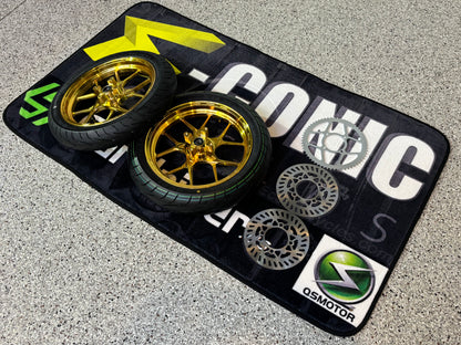 14" CNC Wheel Set w 220 Rotors & 420 60T Sprocket