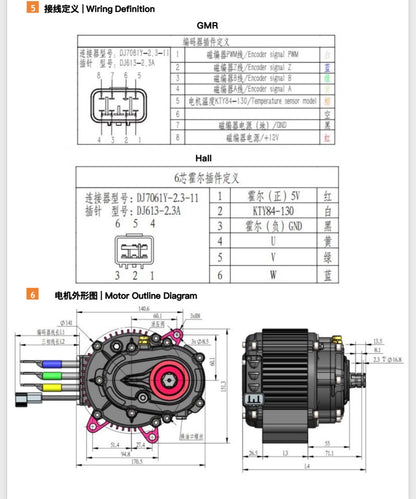Yozma IN10 / Valtinsu EM-5 / Tasaca V58 Custom Gear Reduction Motor w 420 14T Sprocket
