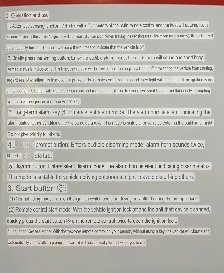 Controller Essentials:  Two Way Alarm for FarDriver (PnP)