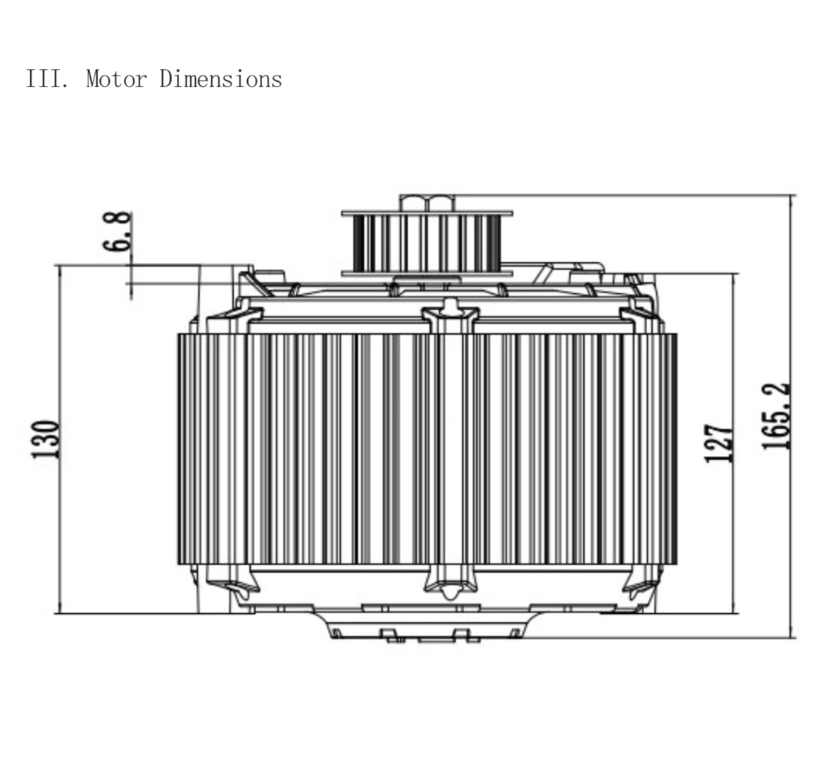 Motors:  QS165 10kw Hall Sensor Motor w 428 Sprocket (14T)