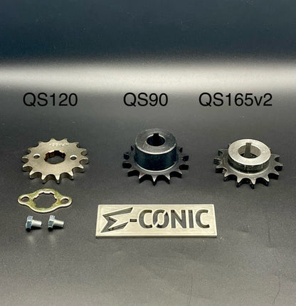 QS Motor Sprockets:  QS90, QS120, QS138, QS165, QS180