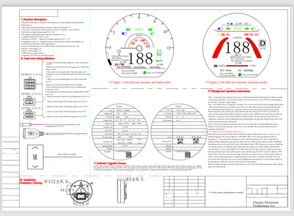 FarDriver Sinewave Controller:  Chaojie Display (Round) w Optional 3D Mount