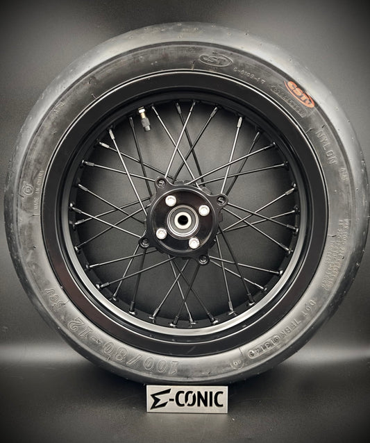 Limited Offer:  12" Lightweight Front Rim w CST Slicks (100/80-12)