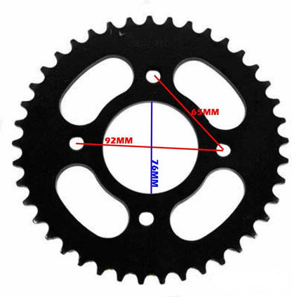 #35 65T Rear Sprocket for Chinese Pit Bike Wheels